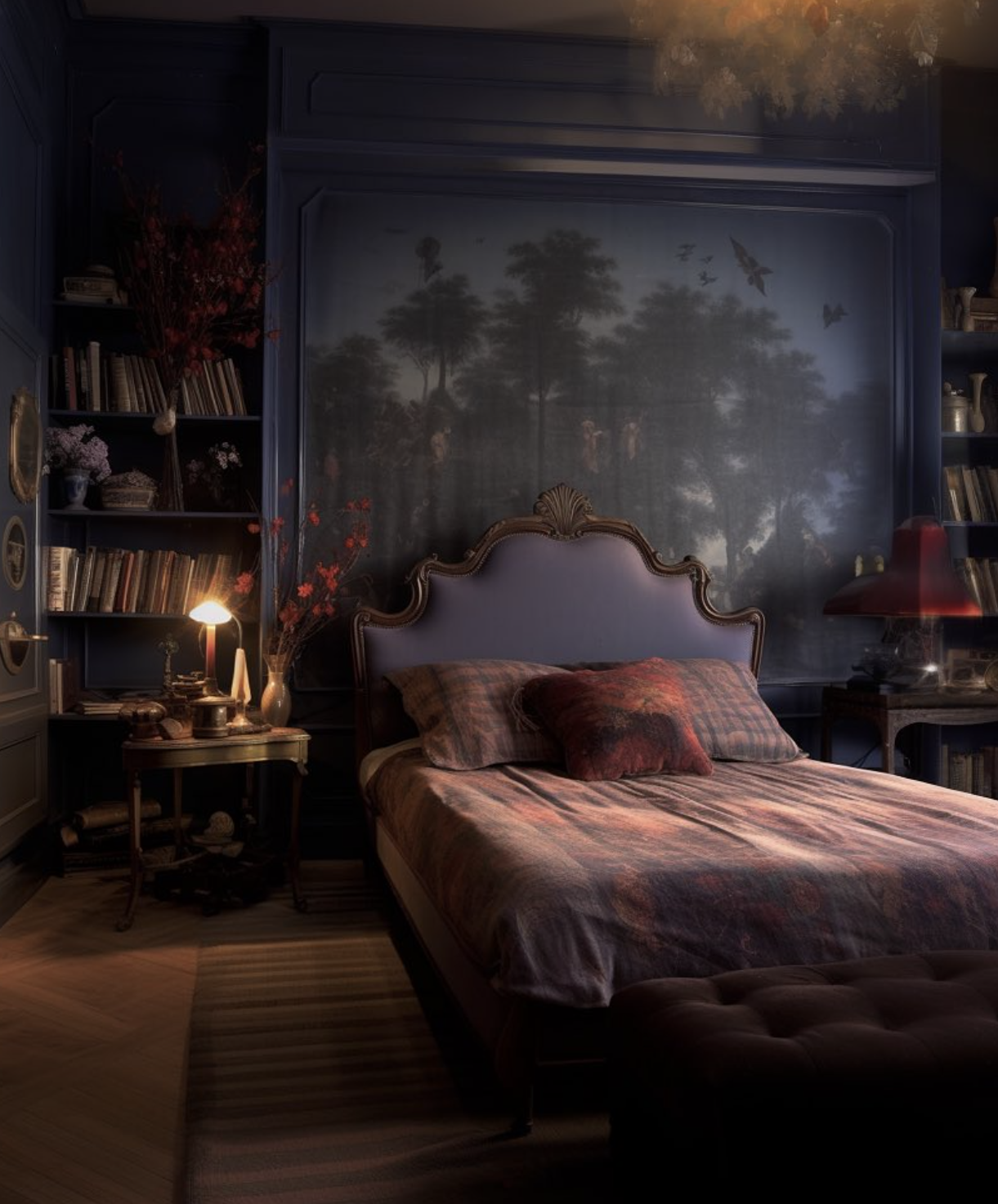 Dark Academia bedroom